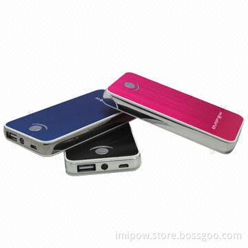 Li-ion Battery Power Banks, 5000mAh Capacity